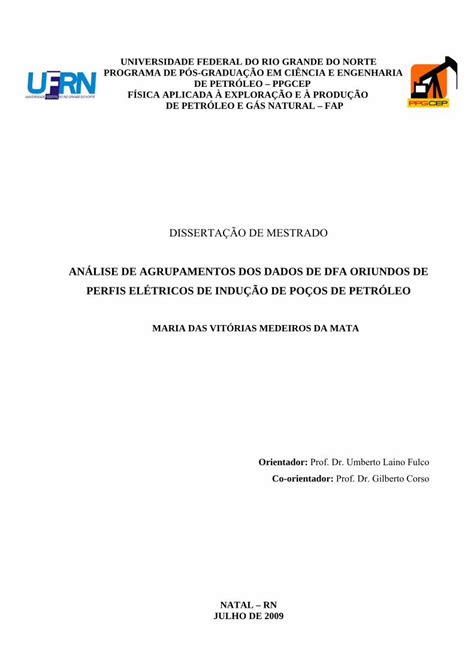 PDF ANÁLISE DE AGRUPAMENTOS DOS DADOS DE DFA ORIUNDOS DE