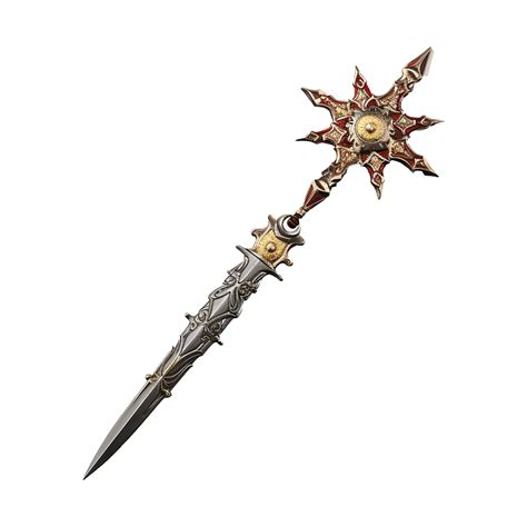 AI generated Morning star weapon isolated on transparent background ...