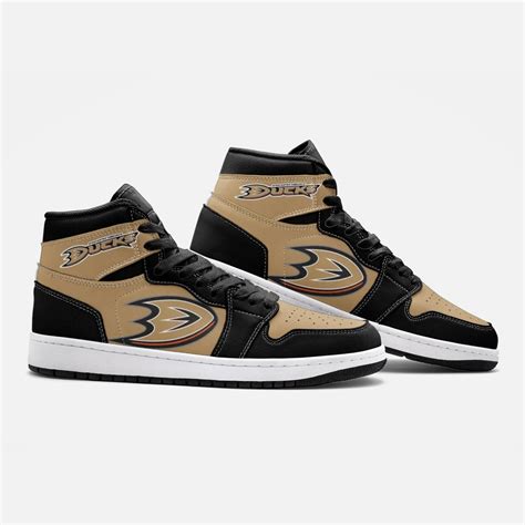 Custom Anaheim Ducks Jordan 1 Sneakers Boots RobinPlaceFabrics