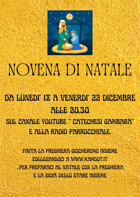 Novena Di Natale Parrocchia Gambara