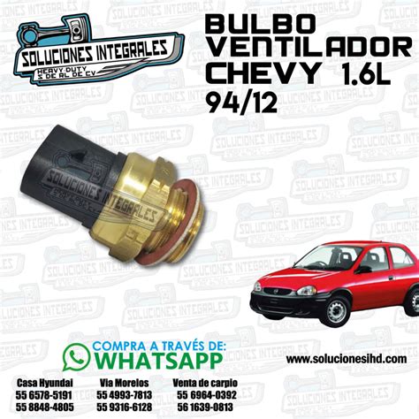 Bulbo Ventilador Chevy L Soluciones Ihd