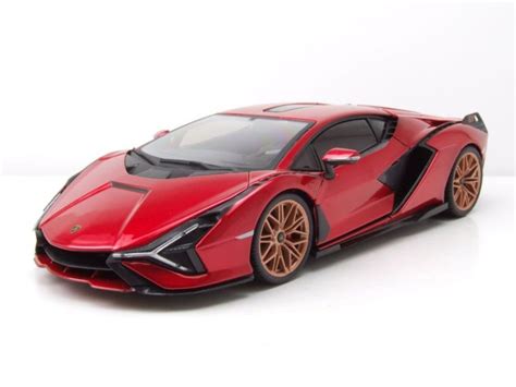 Modellauto Lamborghini Sian Fkp Rot Modellauto Burago