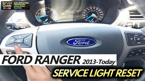 Ford Ranger Service Light Reset Youtube