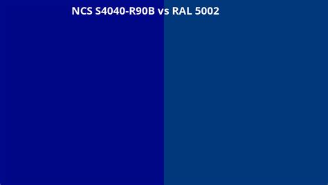 Ncs Index S4040 R90b Omzetten Naar Ral 5002 Ral Kleuren