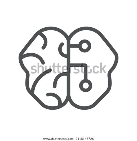 Human Brain Two Halves Living Brain Stock Vector Royalty Free