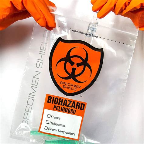 Hospital Medical Zip Lock LDPE Biohazard Specimen Bag 4 Walls China