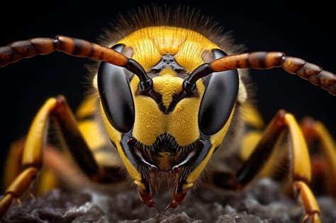 Premium Photo Captivating Closeups Exploring The World Of Wasps