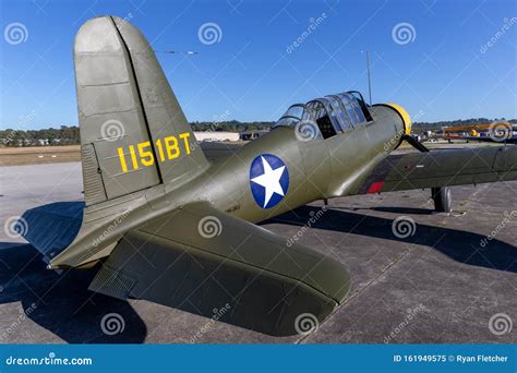 Vultee Bt 13a Valiant Trainer Aircraft Used During World War Ii By The