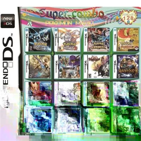 208 EN 1 Cartouche De Jeu DS Pack Super Combo Pour DS NDS NDSL NDSi