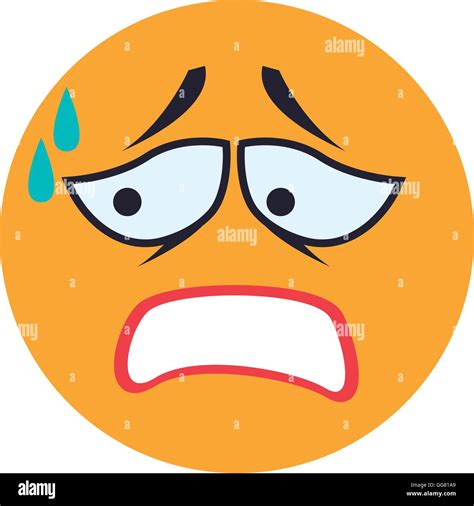 Face Sad Sphere Expression Cartoon Icon Vector Graphic Stock Vector