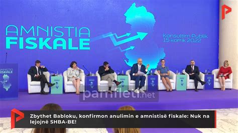 Zbythet Babloku konfirmon anulimin e amnistisë fiskale Nuk na lejojnë