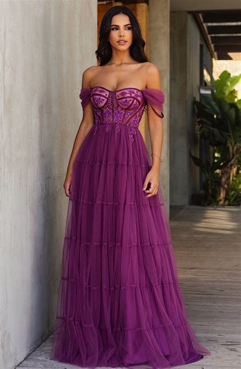 Vestido Longo Roxo Modelos De Festa Para Madrinhas De Casamento E