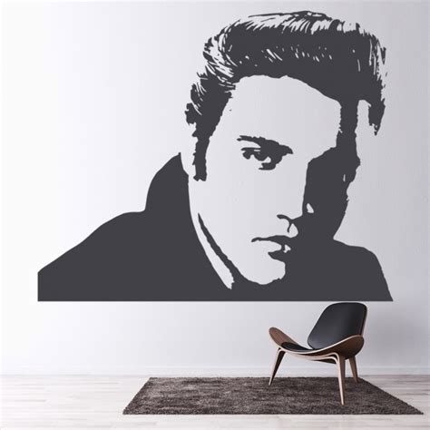 Elvis Presley Wall Sticker Usa Music Films Wall Decal Icon Celebrity