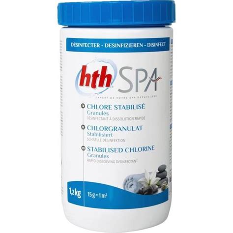 HTH Spa Chlore stabilisé Multifonction Pastilles 1 2kg58 Cdiscount