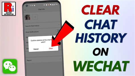 How To Clear Any Individual Chat History On Wechat Youtube