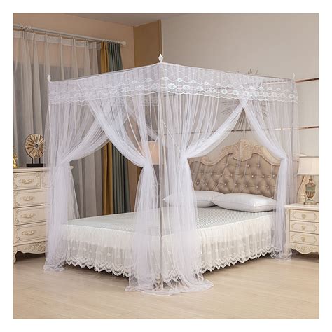 Sunisery Mosquito Net Tent For Bed Three Side Opening Canopy Netting For Bedroom Without