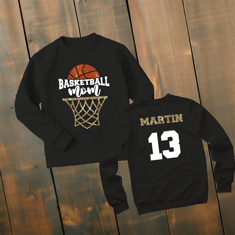 Basketball Mom Sweater Glitter Custom Basketball Mascot Glitter