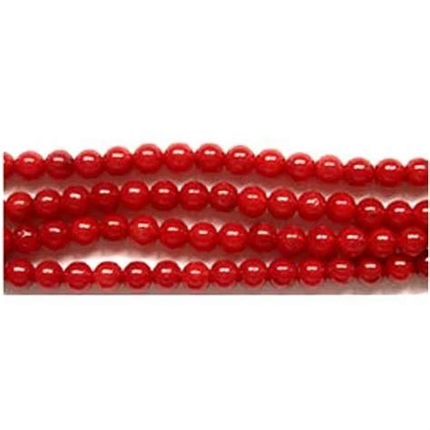 Red Round Bamboo Coral Beads Size Mm At Rs Carat In Jaipur