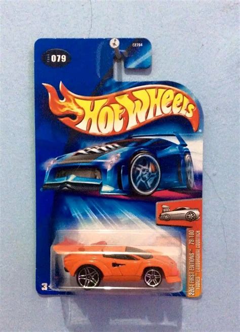 Hot Wheels First Editions Tooned Lamborghini Countach Toys Collectibles Mainan Di