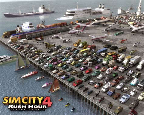 Simcity4 has alot of vehicles as you can see, the picture was rendered ...