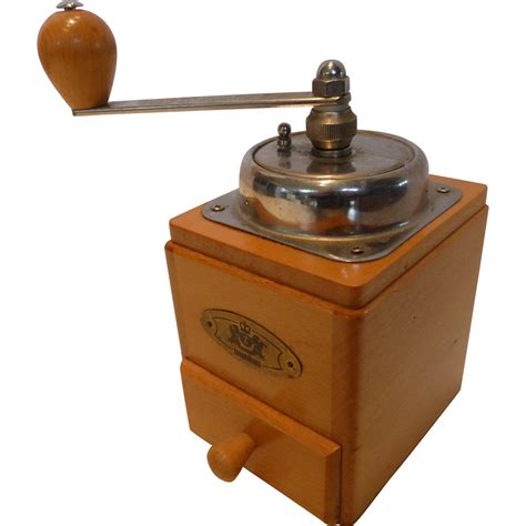 Vintage Zassenhaus Wooden Crank Coffee Mill Grinder Countertop From Historique On Ruby Lane