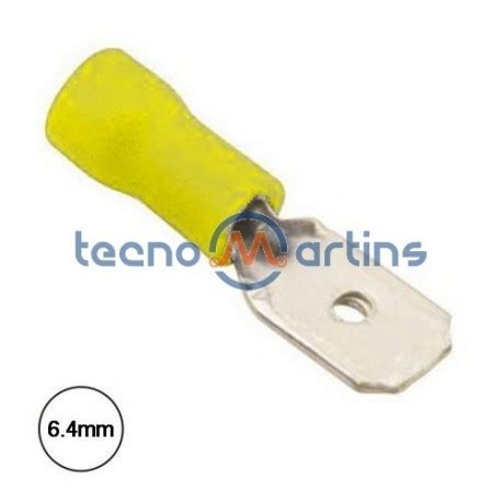 Terminal Faston Macho Isolado Mm Amarelo Tecnomartins Pt