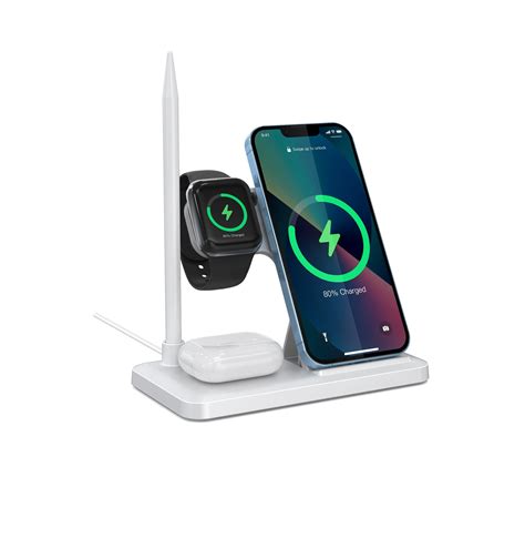 15w Wireless Fast Charging Station Dock 4 In 1 Qi Wireless Charging Stand China Wireless