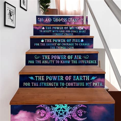 stair riser decals, stair decals, Witch Stairs, witches stairs, Witch Stair sticker, Moon phases ...