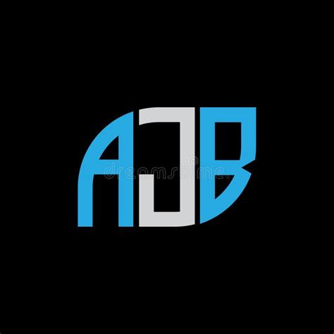 AJB Letter Logo Design on Black Background.AJB Creative Initials Letter ...