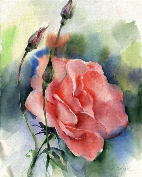 Pin On Aquarelas Flores