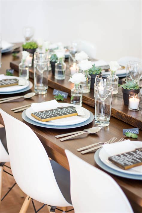 Modern Masculine Birthday Dinner Table Decor Dinner Party