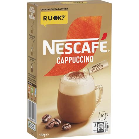 Nescafe Coffee Sachets Cappuccino 10pk Woolworths