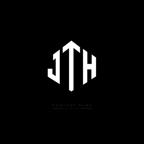 Jth Letter Logo Design With Polygon Shape Jth Polygon And Cube Shape