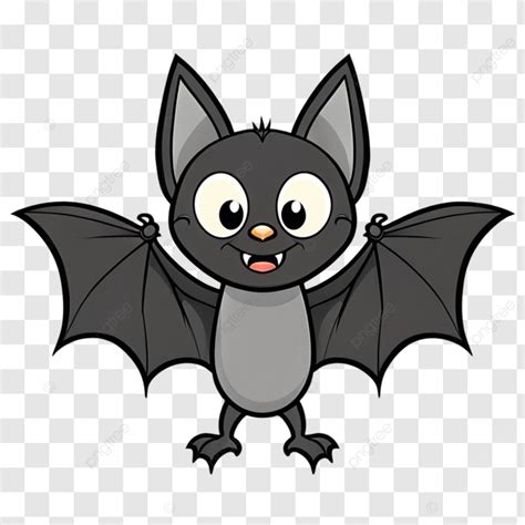 Black Bat Cartoon Bat Bat Cartoon Black Bat Png Transparent Image