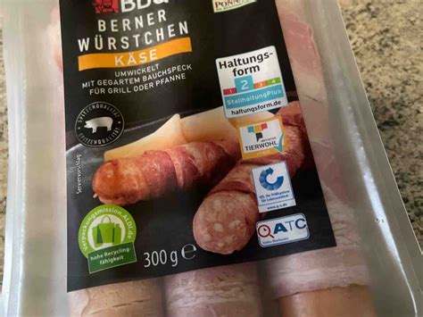 BBQ Berner Würstchen Käse Kalorien Neue Produkte Fddb