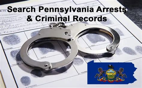 Free Pennsylvania Arrest And Criminal Records Search Pa Counties