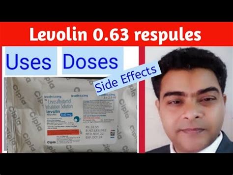 Levolin Respules 0 63mg Levosalbutamol Respules Use In Hind YouTube