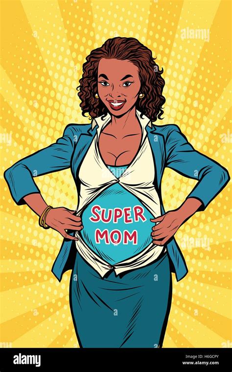 Super Mom Stock Vector Images Alamy