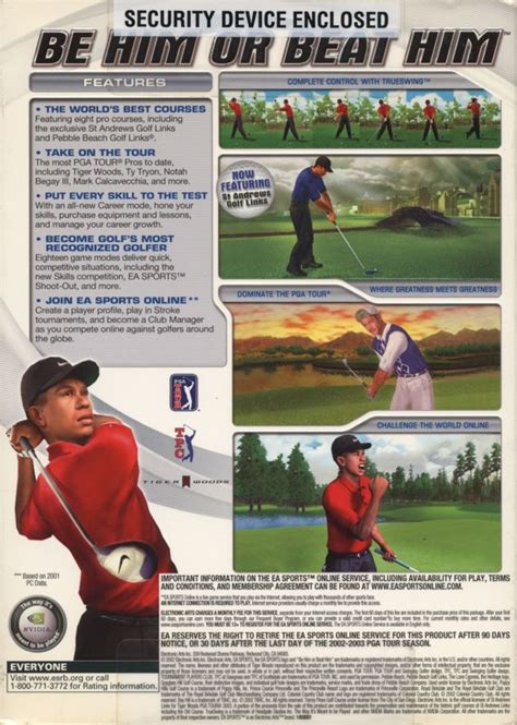 Tiger Woods Pga Tour Cover Or Packaging Material Mobygames