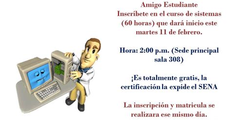 Educación FEDV CURSO DE SISTEMAS GRATIS EN LA UNIAJC