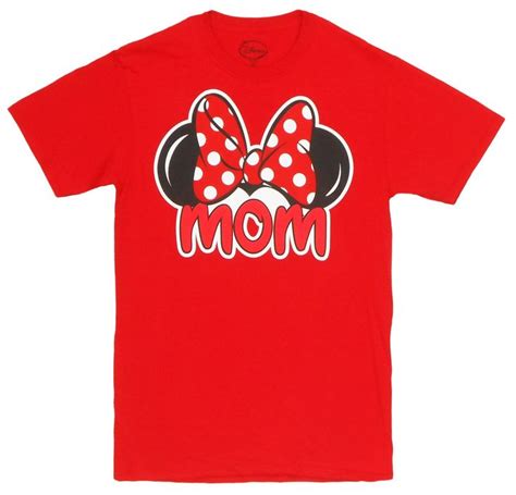 Disney Adults Minnie Mouse Mom Fan T Shirt Minnie Mouse Mickey Mouse T Shirt Minnie