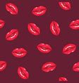 Pop Art Lips Seamless Pattern Sexy Woman S Vector Image