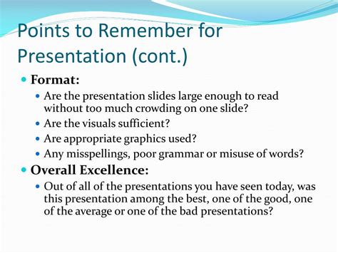 points  remember   powerpoint