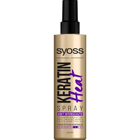 Styling Heat Protection Spray Keratin Heat Strength By Syoss