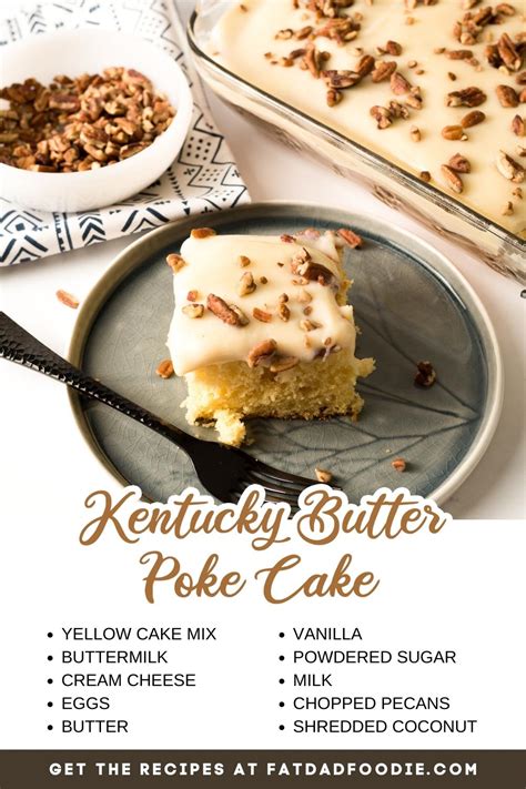 Kentucky Butter Poke Cake Fat Dad Foodie