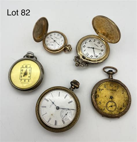 Group Of Vintage Pocket Watches Auction