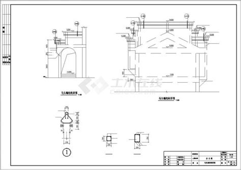 古代徽派建筑马头墙cad详细结构设计施工图其他构造图土木在线