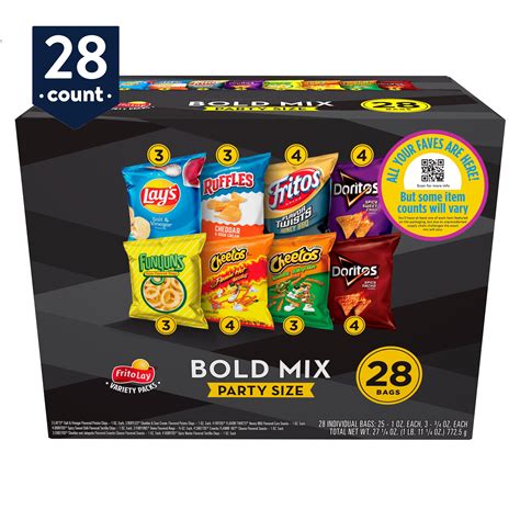 Frito Lay Bold Mix Snacks Variety Pack Party Size Count