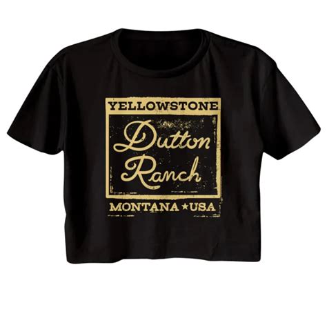 T Shirt Femme Yellowstone Tv Show Logo Dutton Ranch Stamp Montana Usa