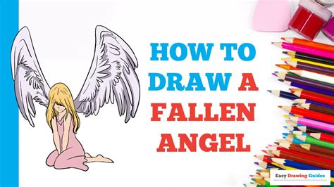 How To Draw A Fallen Angel In A Few Easy Steps Drawing Tutorial For Beginner Artists Youtube